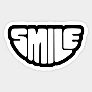 White Smile Sticker